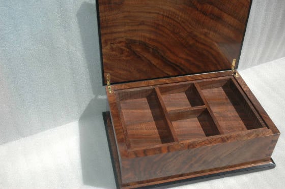 walmut jewelry box with tray